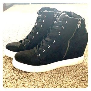 steve madden lynn high-top wedge sneakers